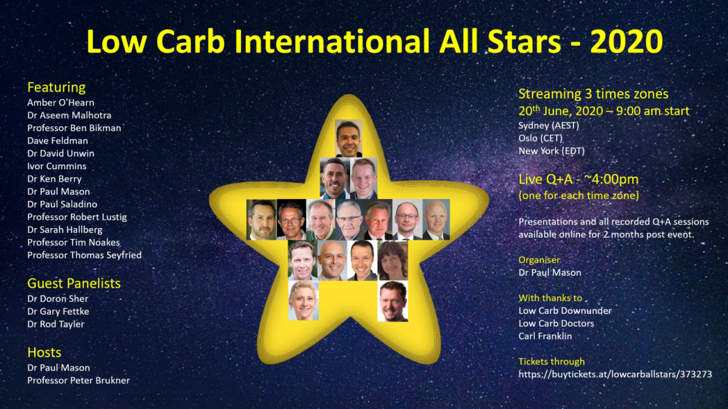 Low Carb International All Stars Interactive Conference 20th June